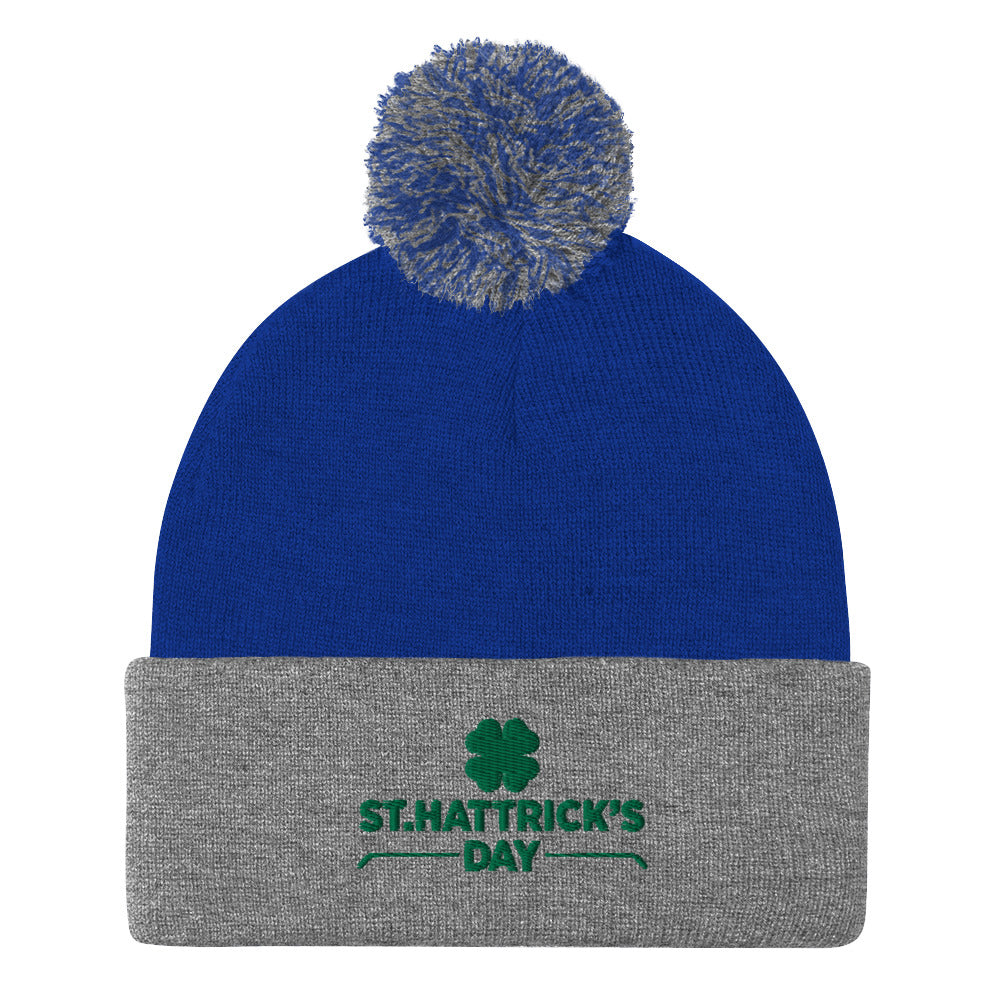 St. Hattrick's Day Pom-Pom Beanie