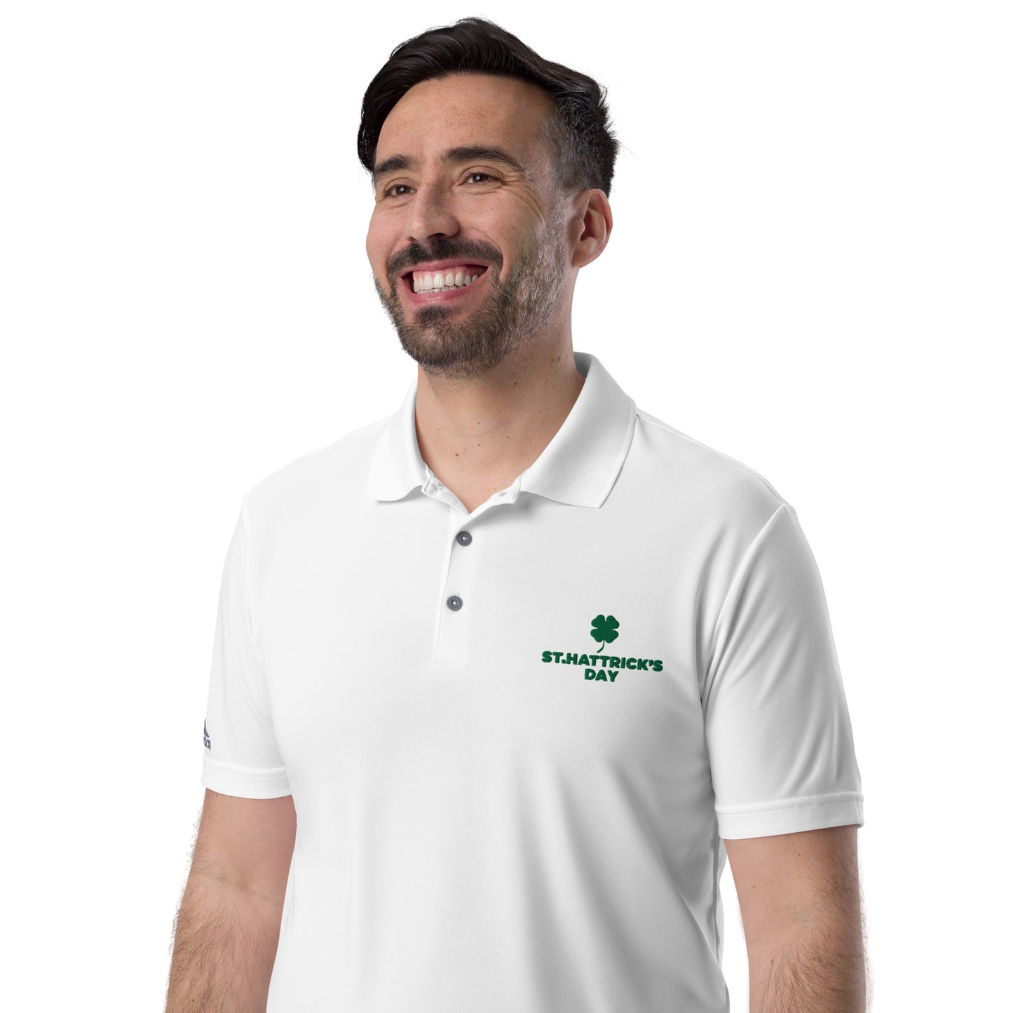 St. Hattrick's Day adidas performance polo shirt