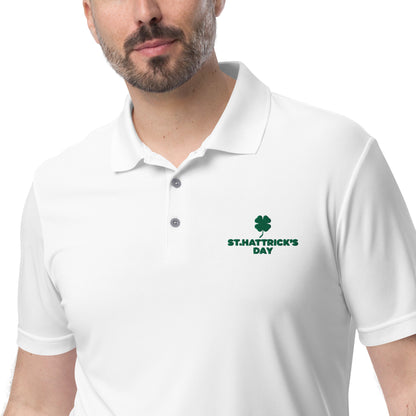 St. Hattrick's Day adidas performance polo shirt