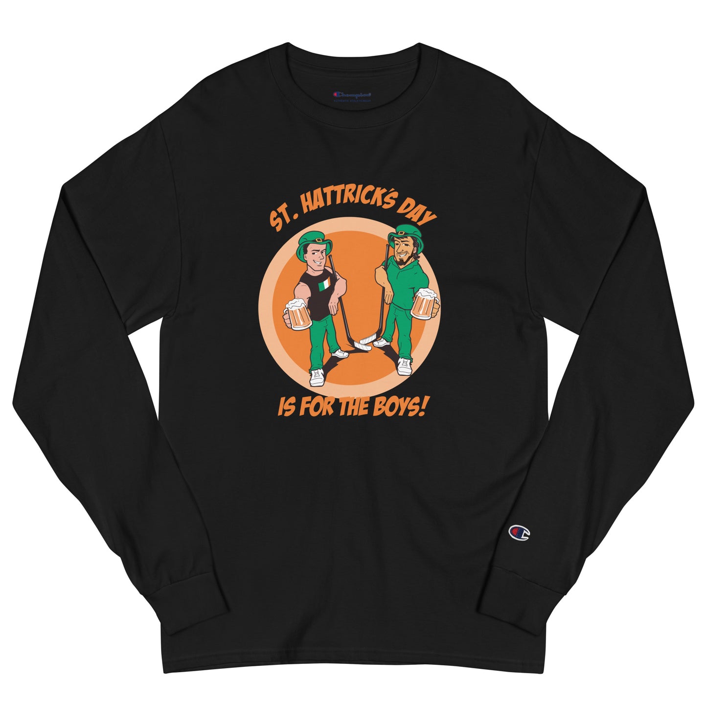 St. Hattrick's Day Men's Champion Long Sleeve Shirt