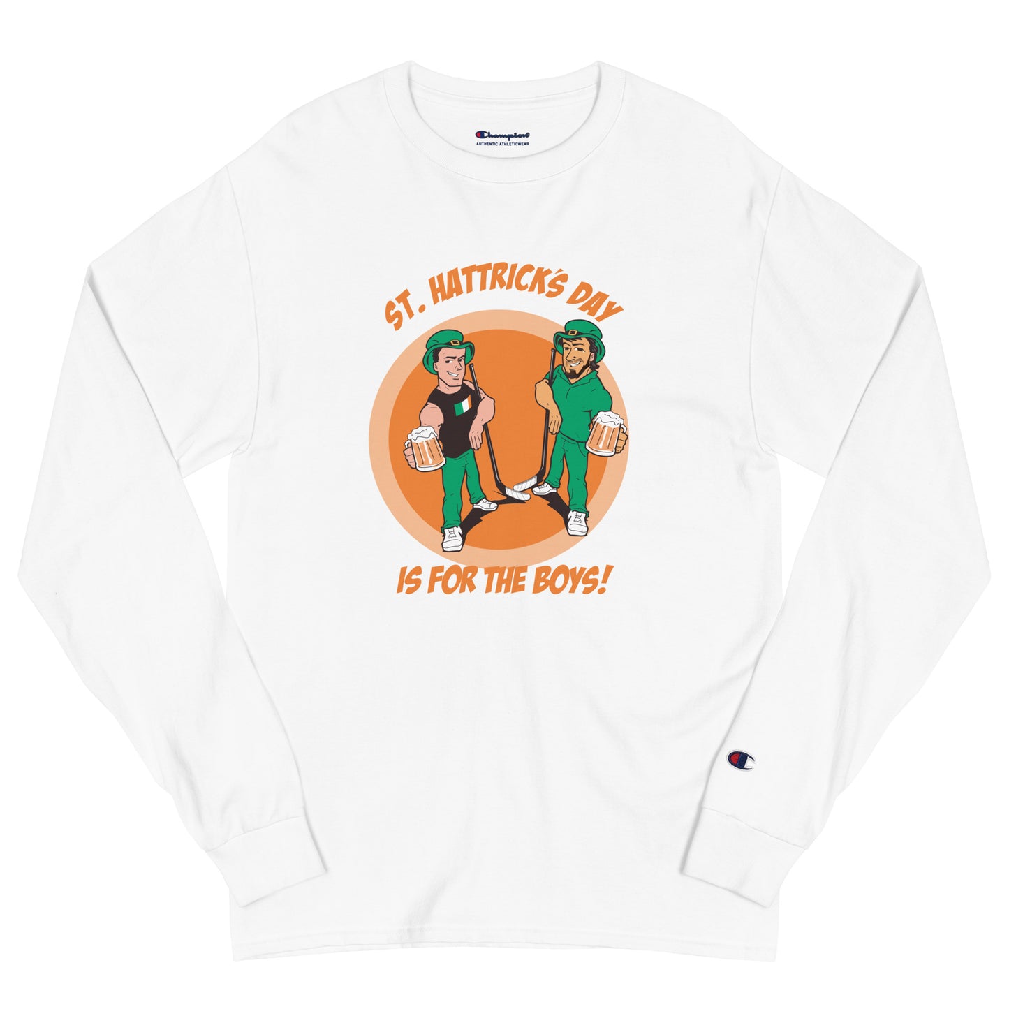 St. Hattrick's Day Men's Champion Long Sleeve Shirt