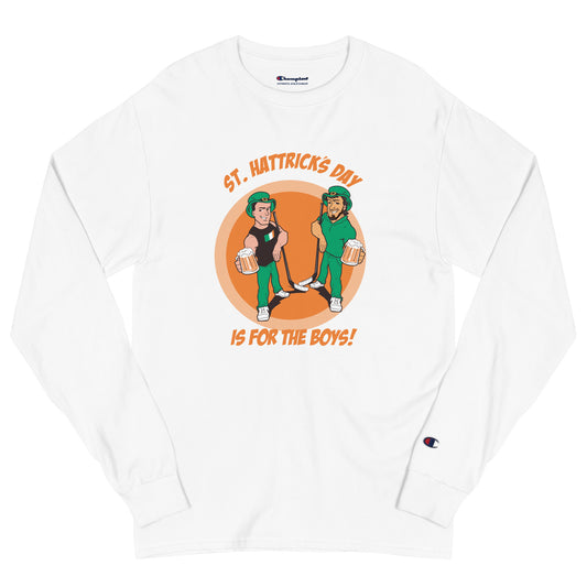 St. Hattrick's Day Men's Champion Long Sleeve Shirt