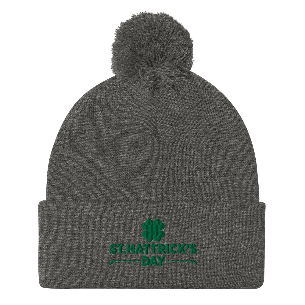 St. Hattrick's Day Pom-Pom Beanie