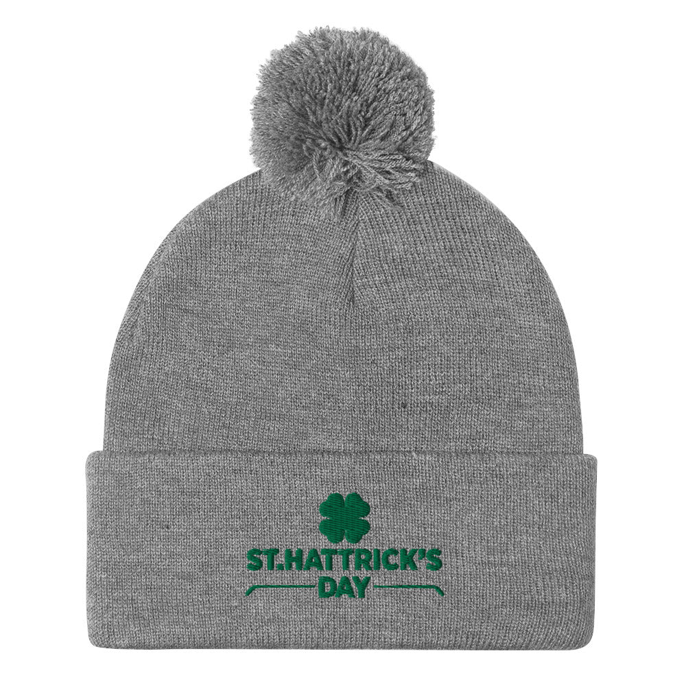 St. Hattrick's Day Pom-Pom Beanie