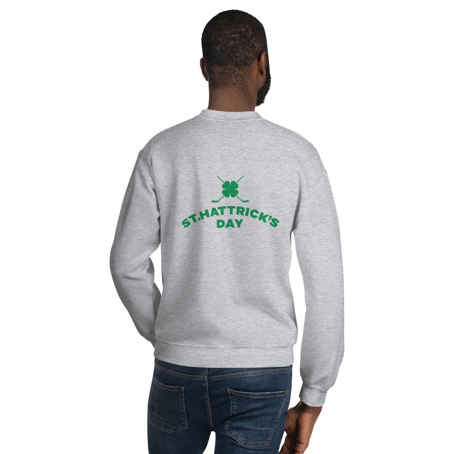 St. Hattrick's Day Clover Crewneck